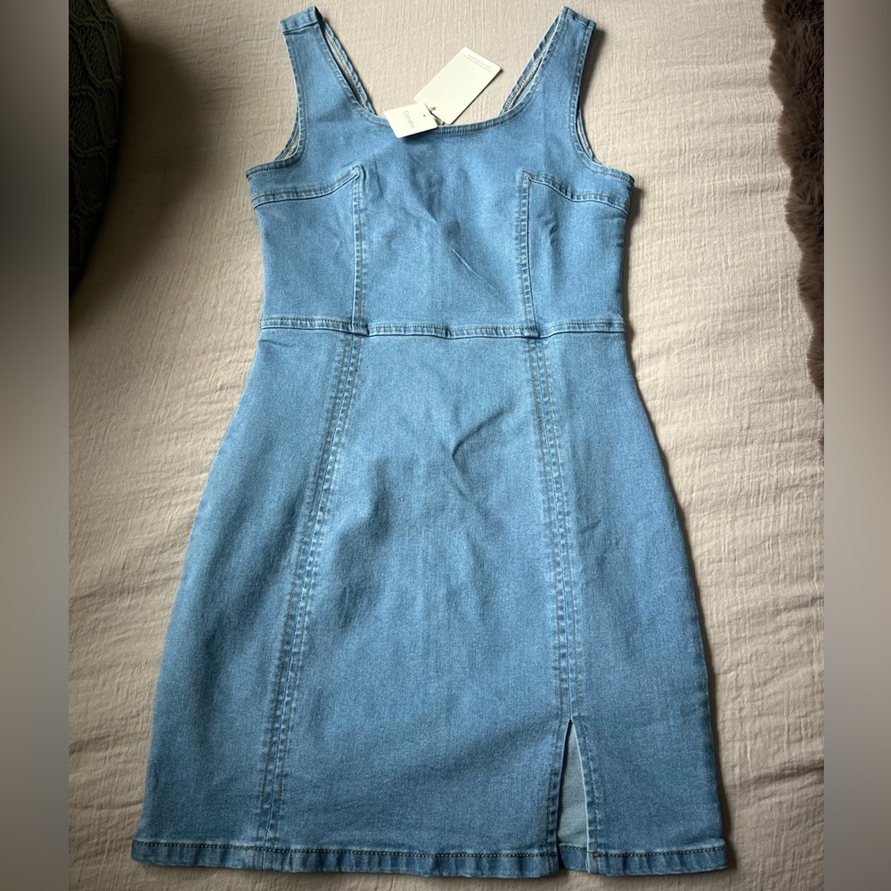 Blue Denim Mini Dress